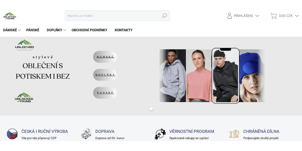 Reference eshop unlocked4young.cz